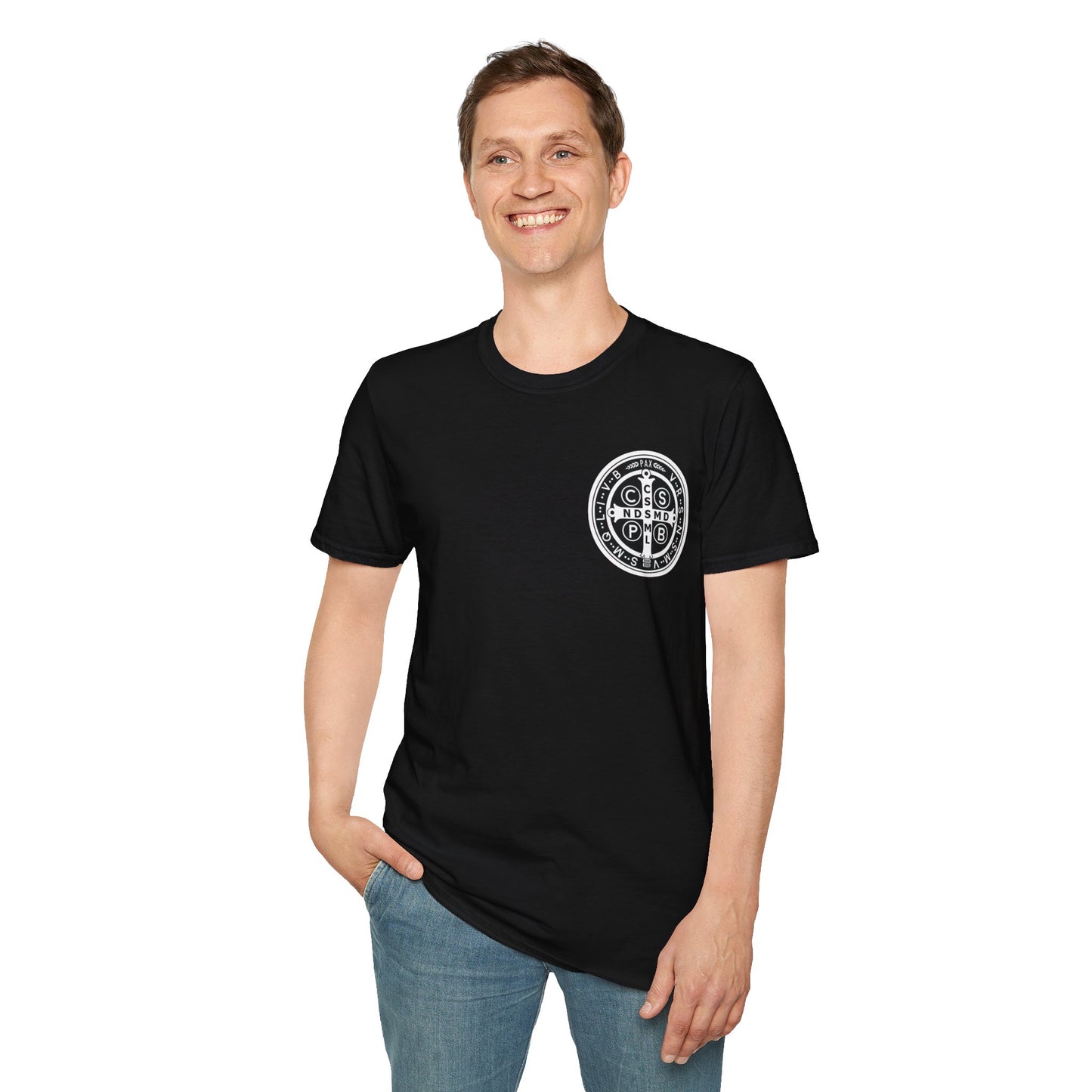 St. Benedict Medal Goal Post - T-Shirt