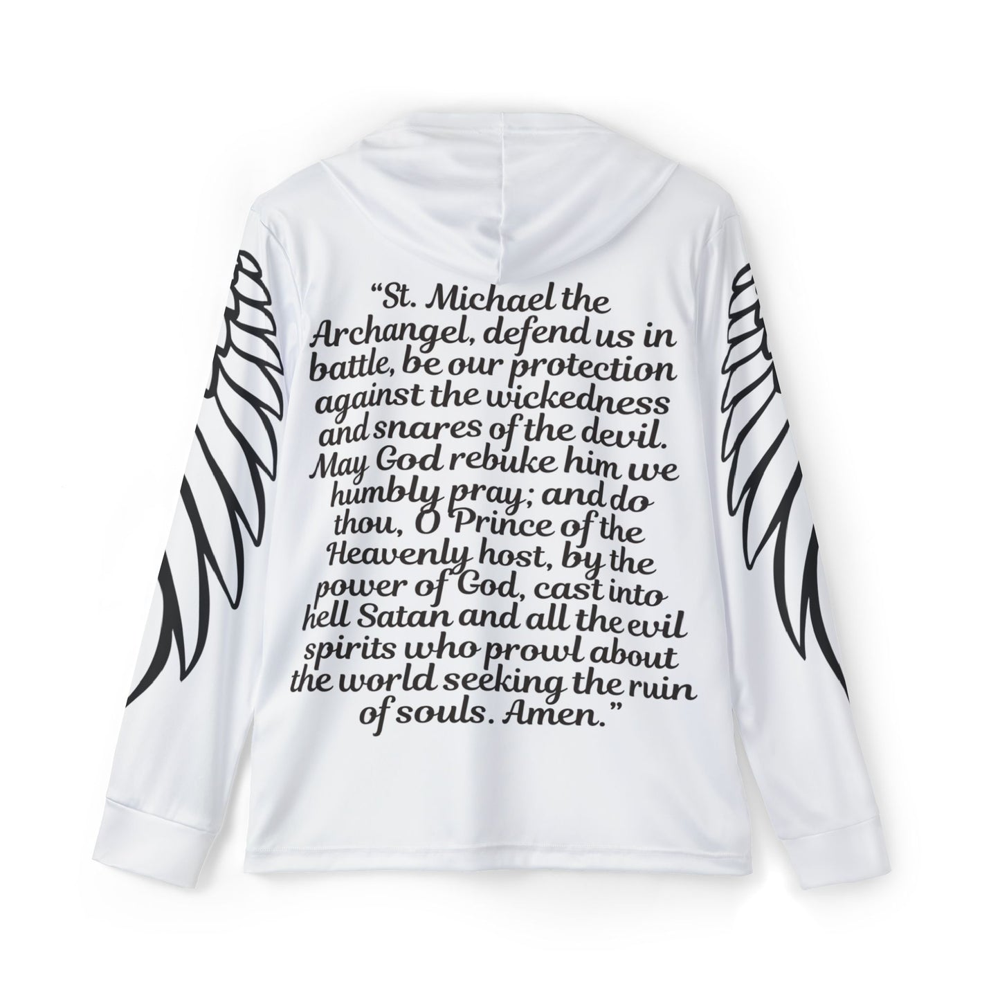 St. Michael The Archangel Winged - Hoodie White