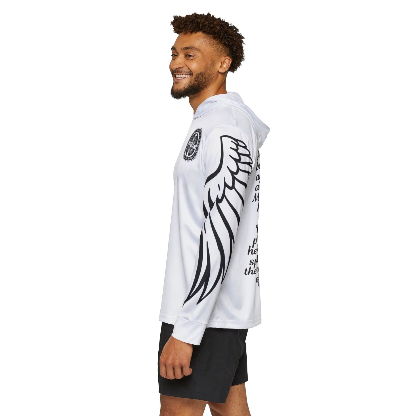 St. Michael The Archangel Winged - Hoodie White